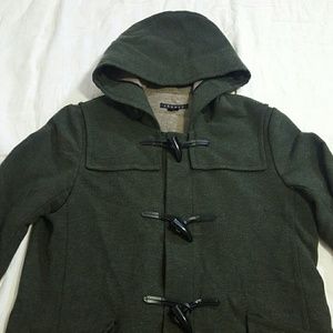 Theory Green Toggle Button Peacoat Large